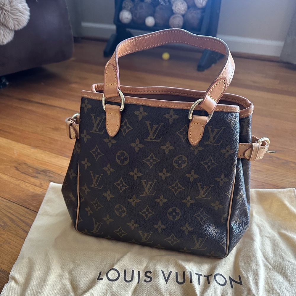 Louis Vuitton Batignolles Tote Handbag Monogram Leather